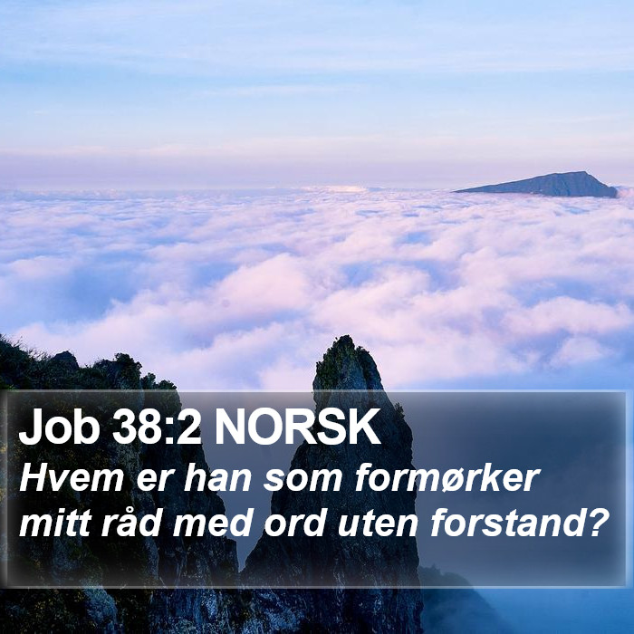 Job 38:2 NORSK Bible Study