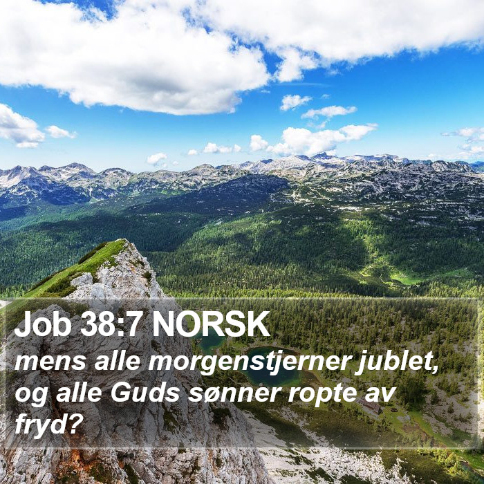 Job 38:7 NORSK Bible Study