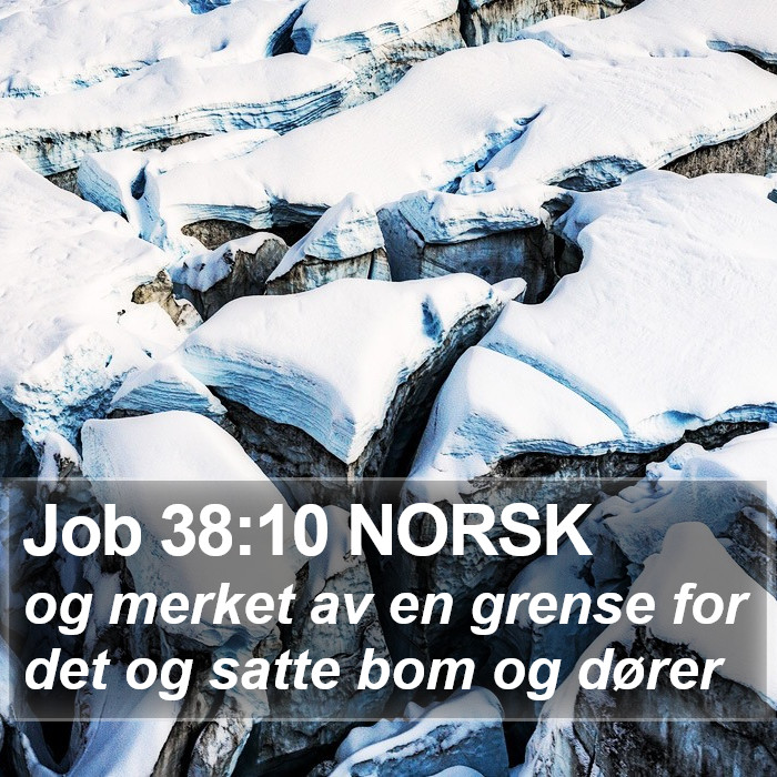 Job 38:10 NORSK Bible Study