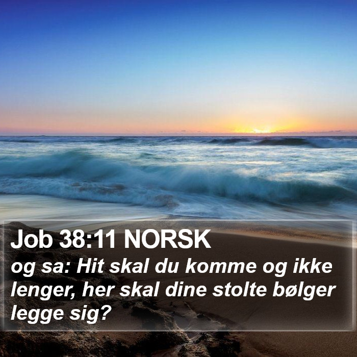 Job 38:11 NORSK Bible Study