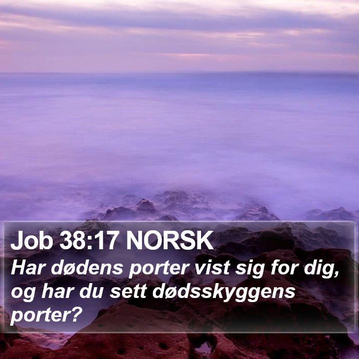 Job 38:17 NORSK Bible Study