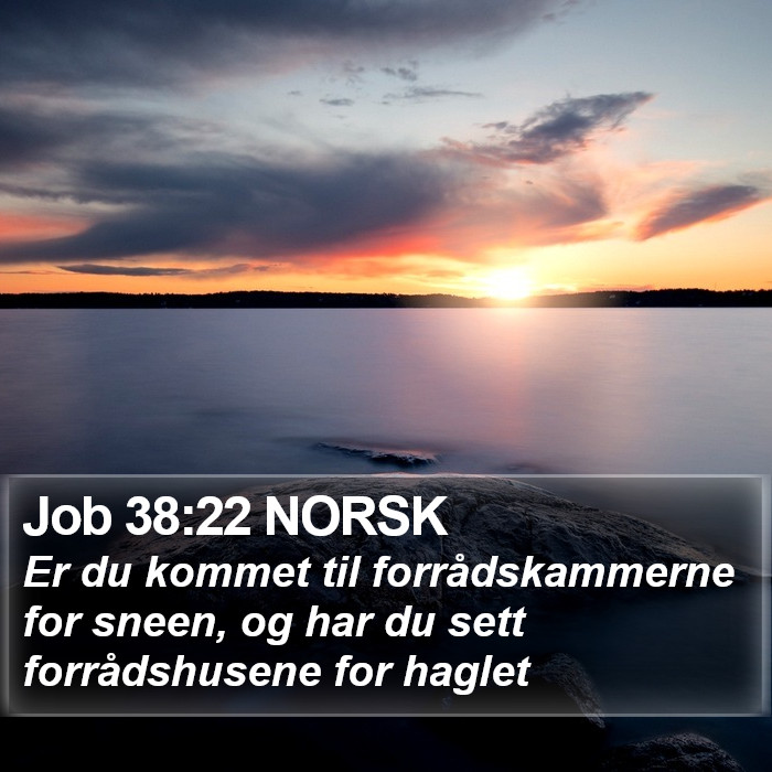 Job 38:22 NORSK Bible Study