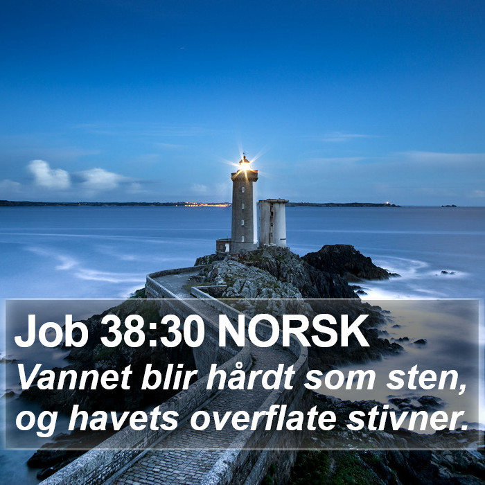 Job 38:30 NORSK Bible Study