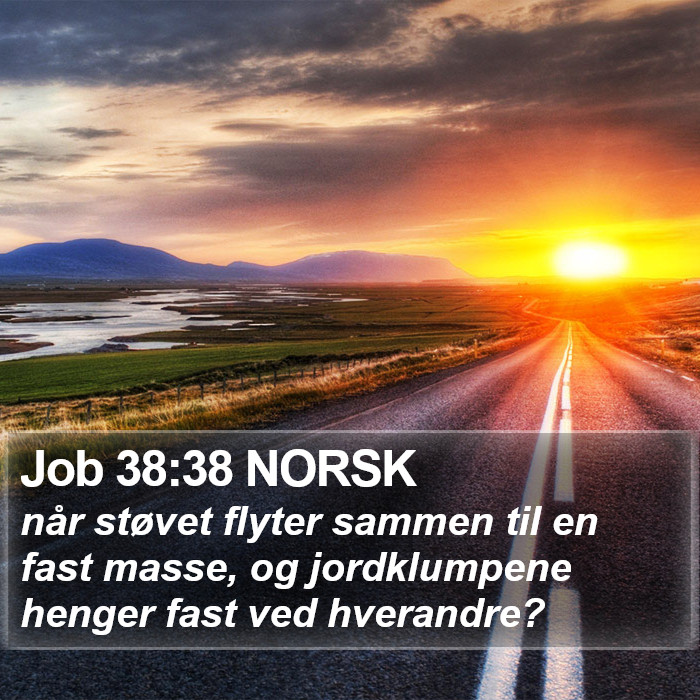 Job 38:38 NORSK Bible Study