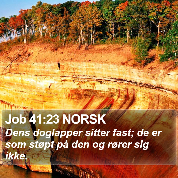 Job 41:23 NORSK Bible Study