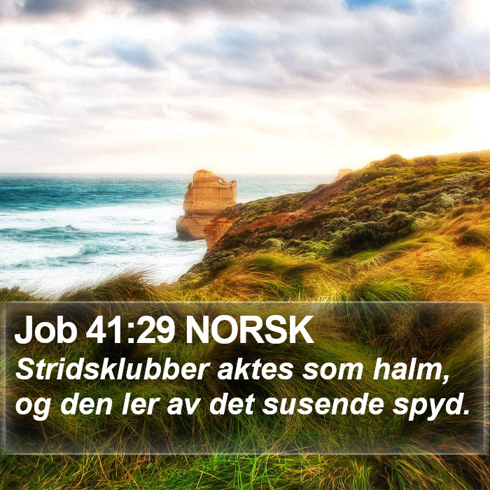 Job 41:29 NORSK Bible Study