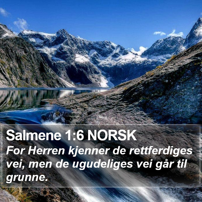 Salmene 1:6 NORSK Bible Study