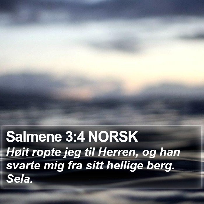 Salmene 3:4 NORSK Bible Study