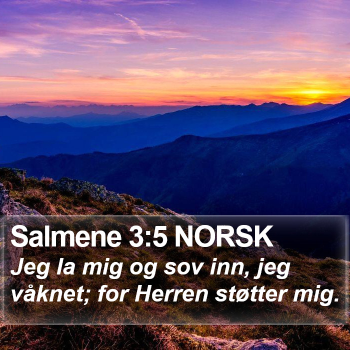 Salmene 3:5 NORSK Bible Study