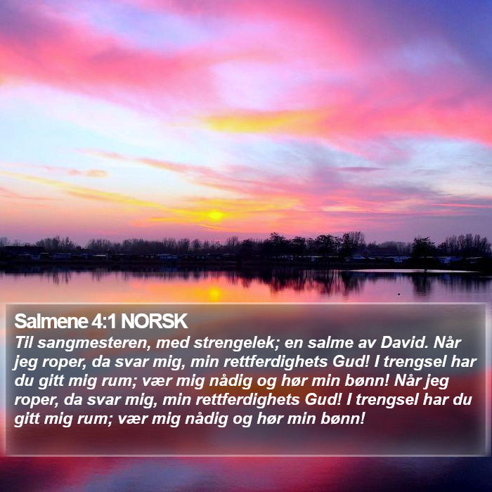 Salmene 4:1 NORSK Bible Study