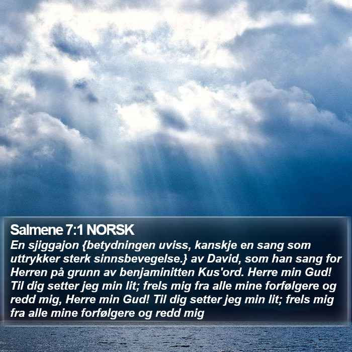 Salmene 7:1 NORSK Bible Study