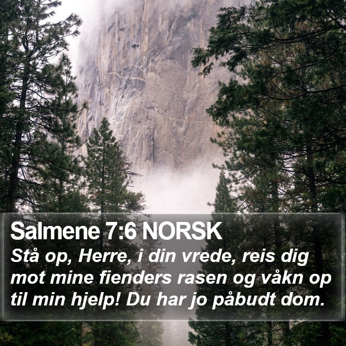 Salmene 7:6 NORSK Bible Study