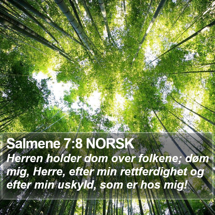 Salmene 7:8 NORSK Bible Study