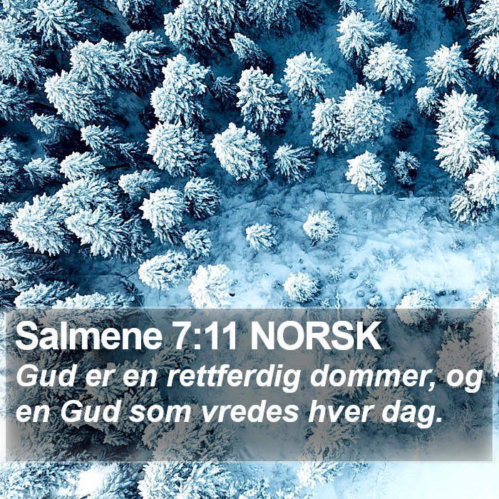 Salmene 7:11 NORSK Bible Study