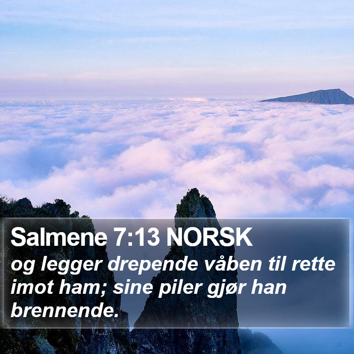 Salmene 7:13 NORSK Bible Study