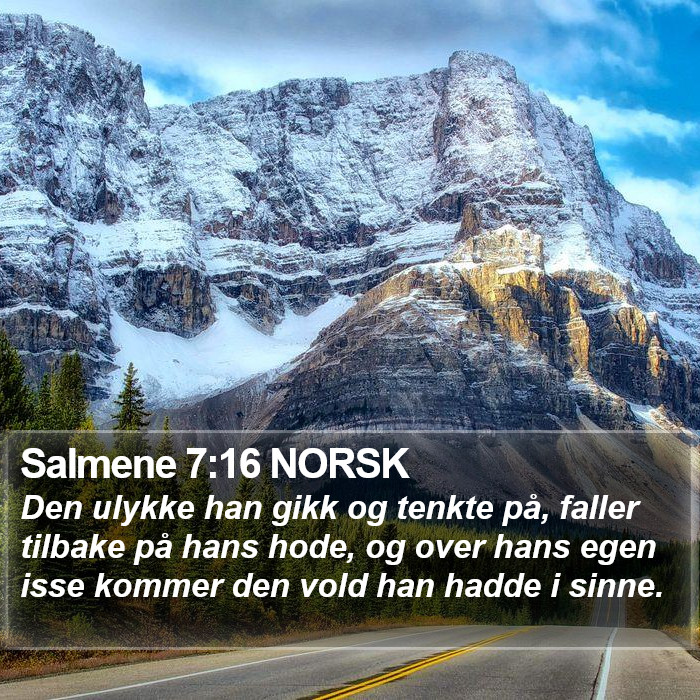 Salmene 7:16 NORSK Bible Study