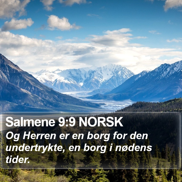 Salmene 9:9 NORSK Bible Study