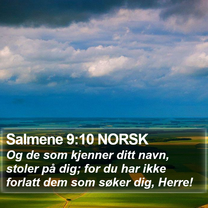 Salmene 9:10 NORSK Bible Study