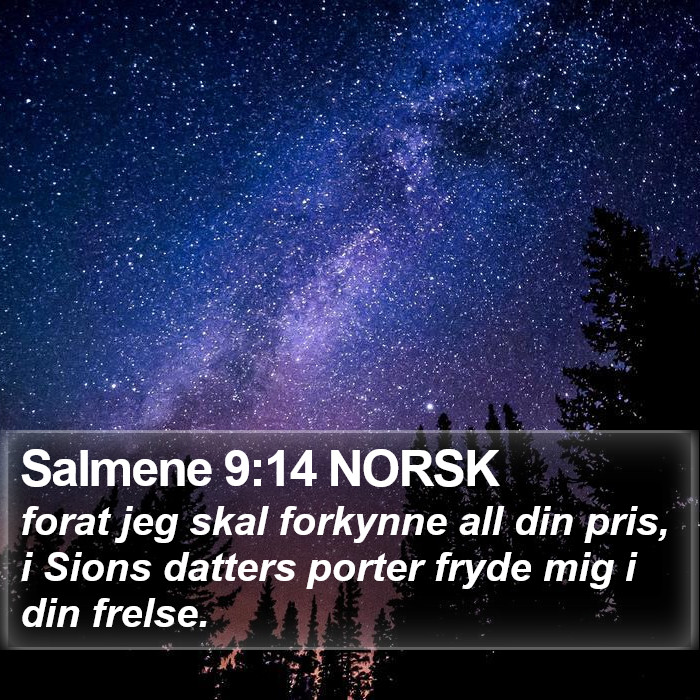 Salmene 9:14 NORSK Bible Study