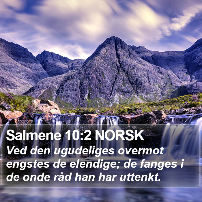 Salmene 10:2 NORSK Bible Study