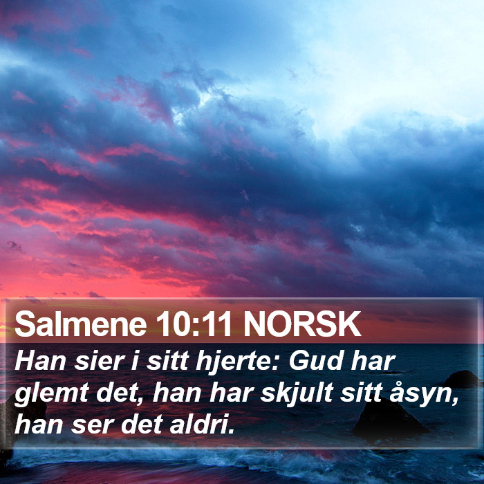 Salmene 10:11 NORSK Bible Study