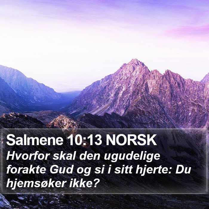 Salmene 10:13 NORSK Bible Study