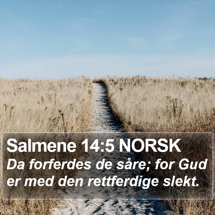 Salmene 14:5 NORSK Bible Study