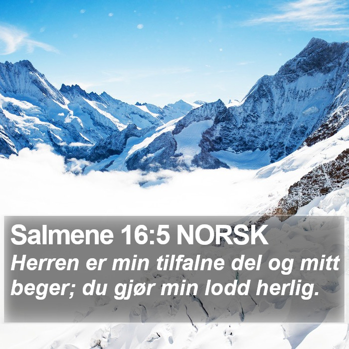 Salmene 16:5 NORSK Bible Study