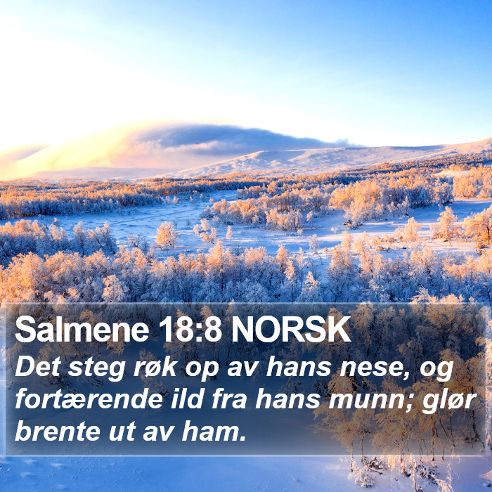 Salmene 18:8 NORSK Bible Study
