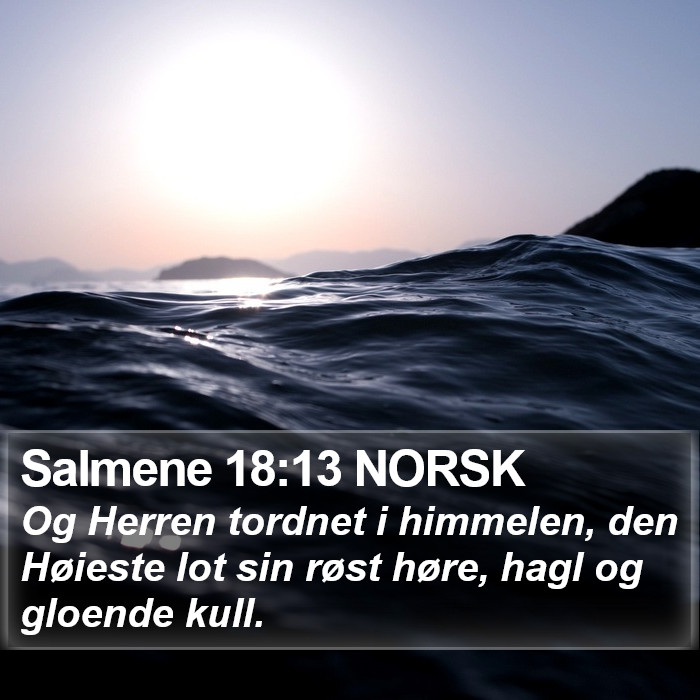 Salmene 18:13 NORSK Bible Study