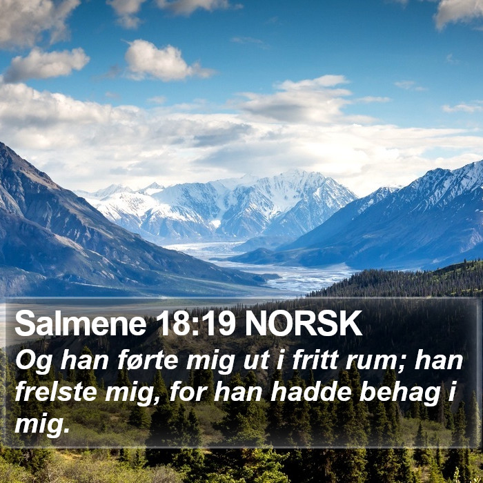 Salmene 18:19 NORSK Bible Study