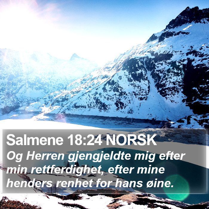 Salmene 18:24 NORSK Bible Study