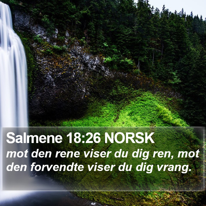 Salmene 18:26 NORSK Bible Study