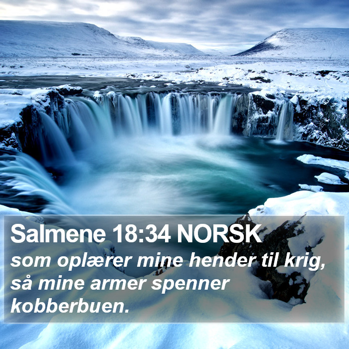 Salmene 18:34 NORSK Bible Study