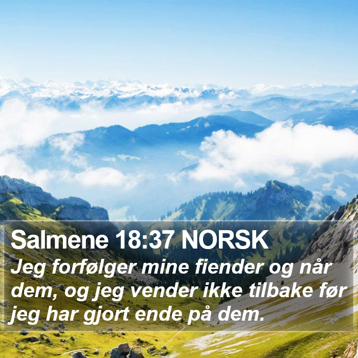 Salmene 18:37 NORSK Bible Study