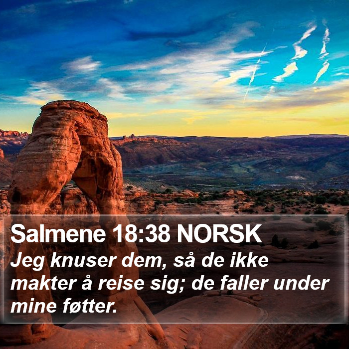 Salmene 18:38 NORSK Bible Study