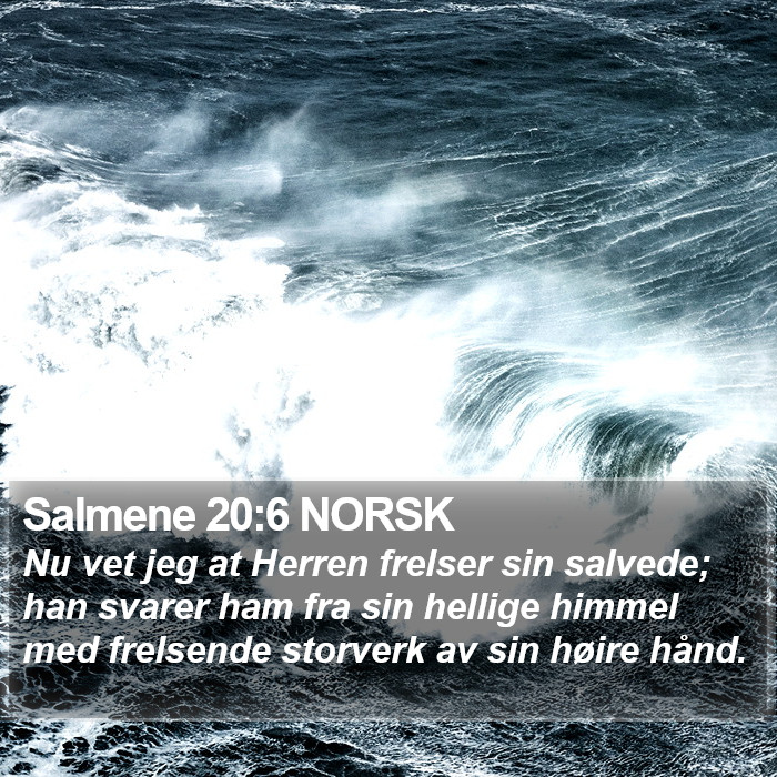 Salmene 20:6 NORSK Bible Study