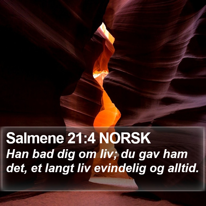 Salmene 21:4 NORSK Bible Study