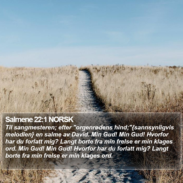 Salmene 22:1 NORSK Bible Study