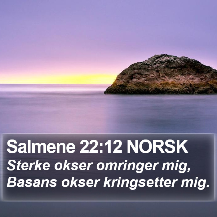 Salmene 22:12 NORSK Bible Study