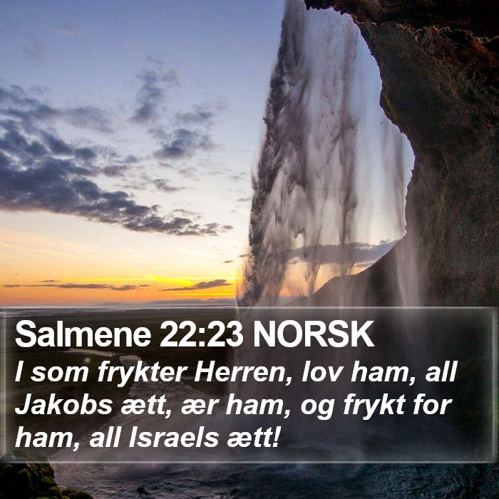 Salmene 22:23 NORSK Bible Study