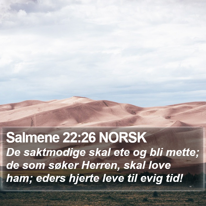 Salmene 22:26 NORSK Bible Study