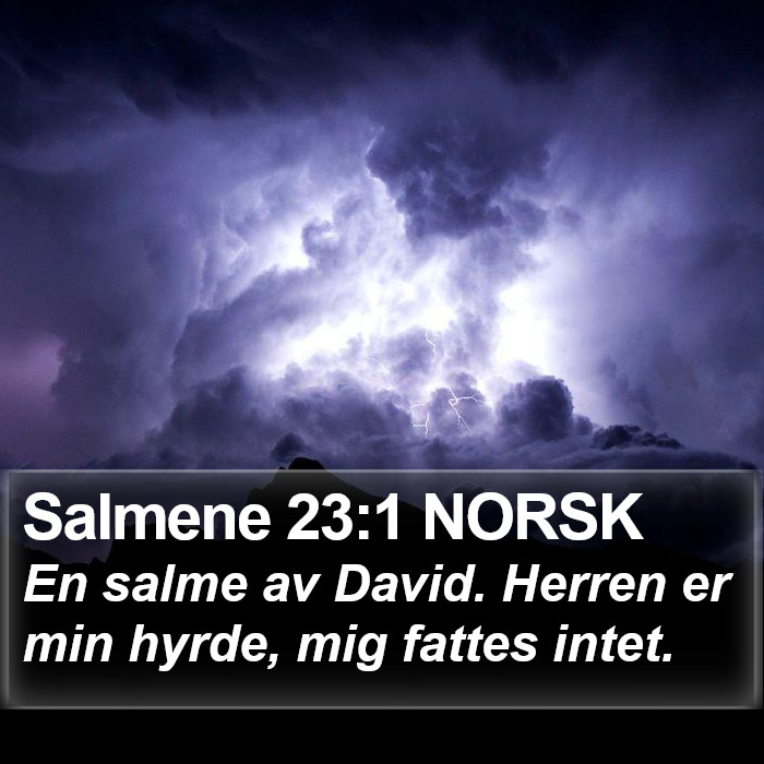 Salmene 23:1 NORSK Bible Study