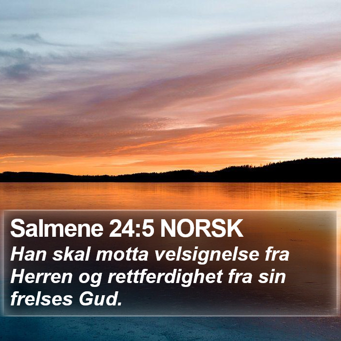 Salmene 24:5 NORSK Bible Study