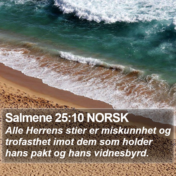 Salmene 25:10 NORSK Bible Study