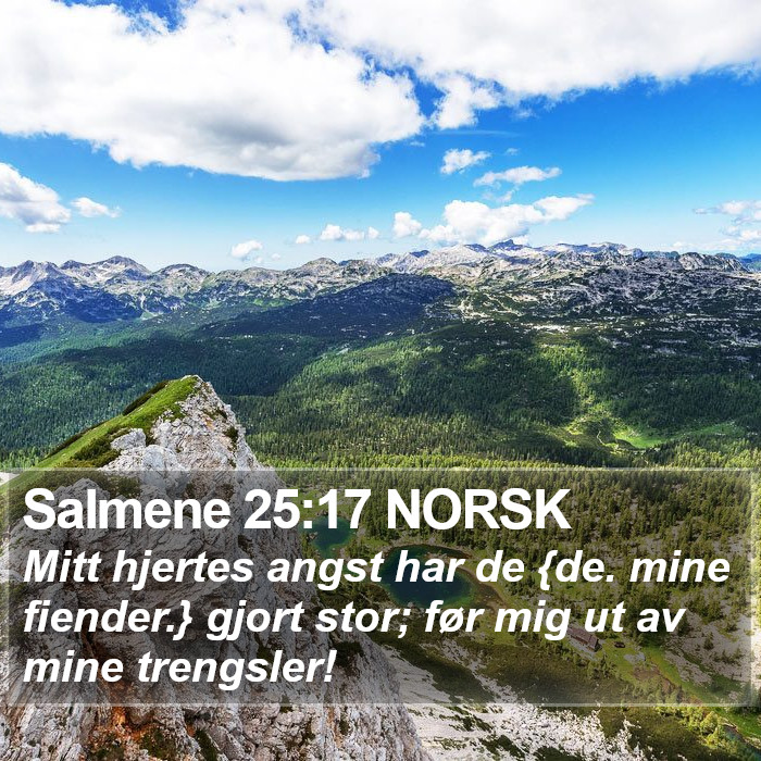 Salmene 25:17 NORSK Bible Study