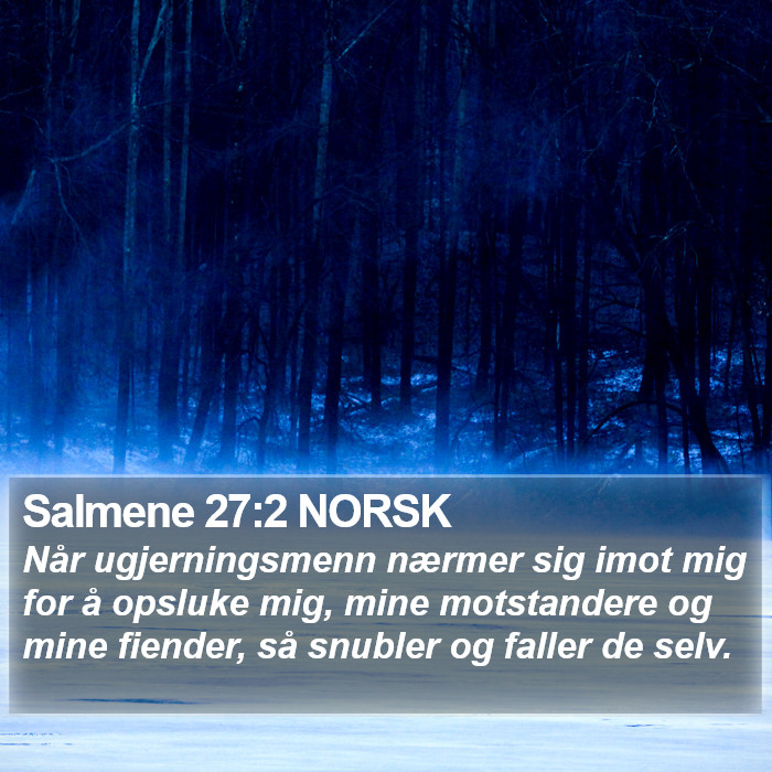 Salmene 27:2 NORSK Bible Study