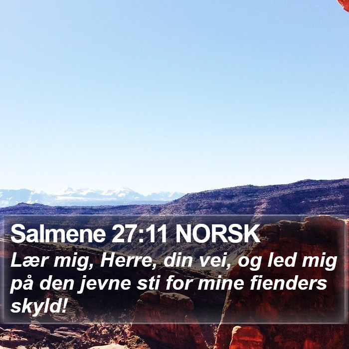 Salmene 27:11 NORSK Bible Study