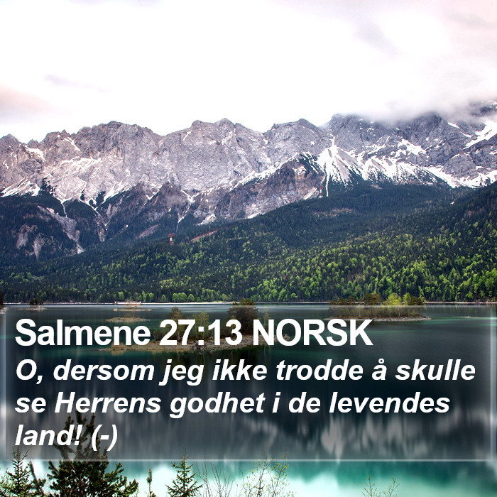 Salmene 27:13 NORSK Bible Study