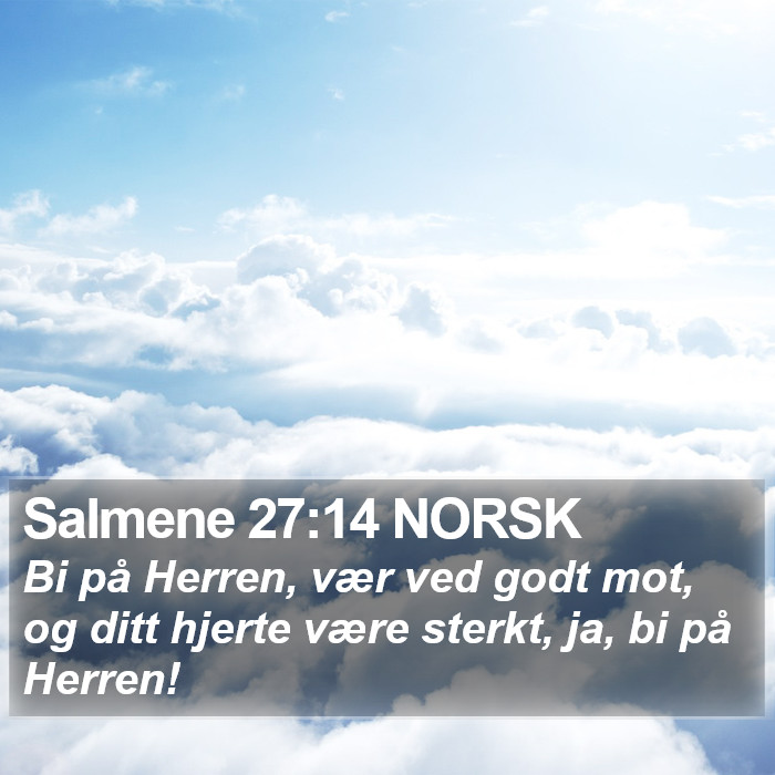 Salmene 27:14 NORSK Bible Study